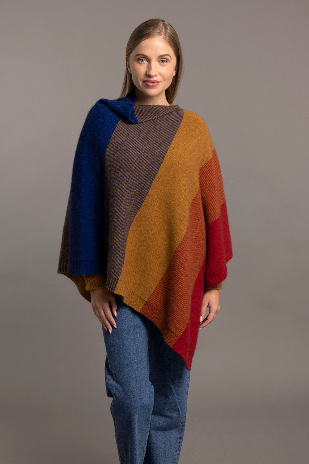 Primary Possum Merino Ombre Poncho