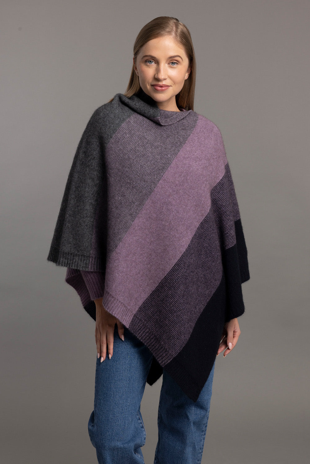 Twilight McDonald Possum Merino Ombre Poncho