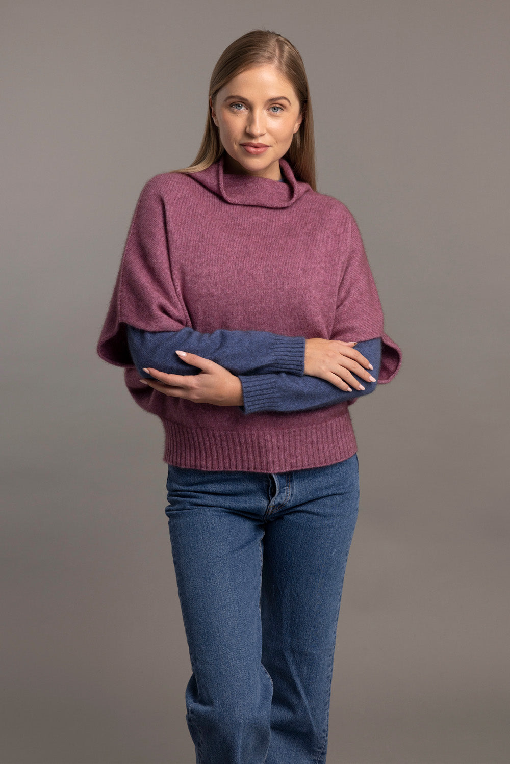 Heather - Possum Merino Shrug Sweater