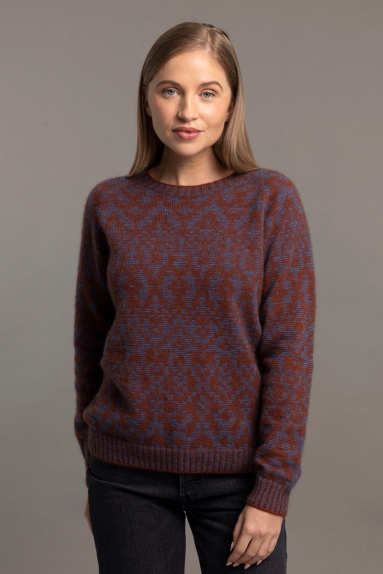 Spice - Possum Merino Fair Isle Sweater