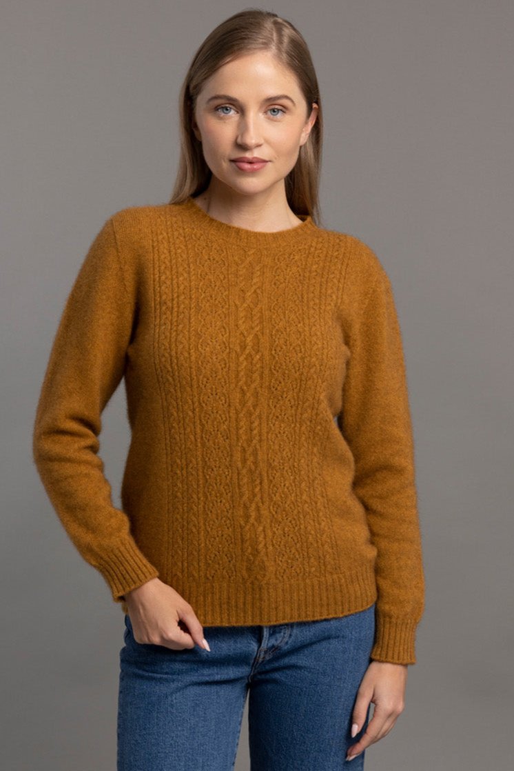 Honeycomb - Possum Merino Crew Jumper