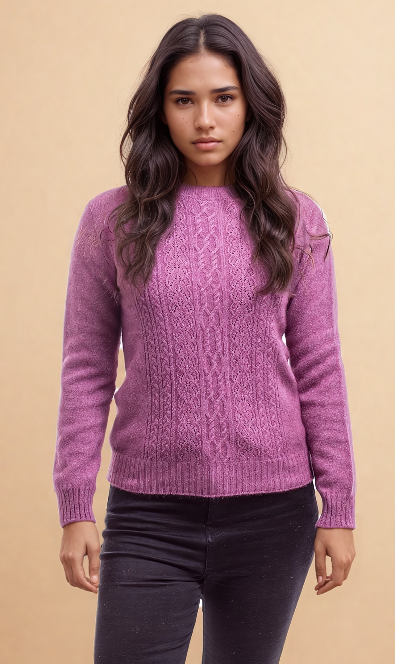 Heather - Possum Merino Crew Jumper