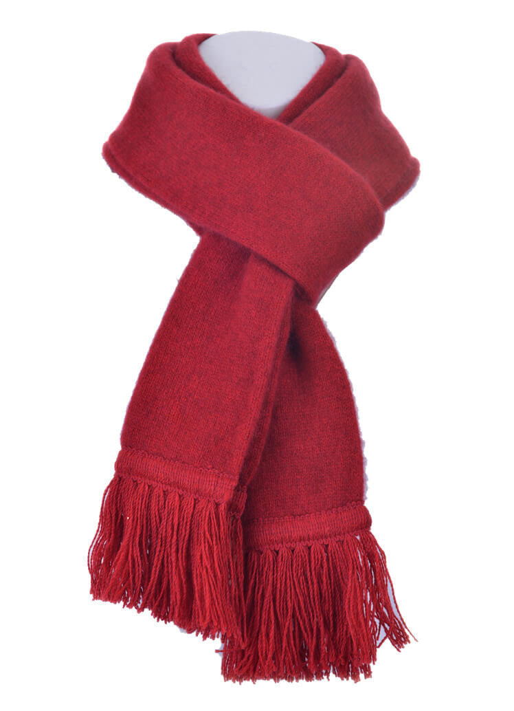 Red Possum Merino Silk Plain Tubular Scarf