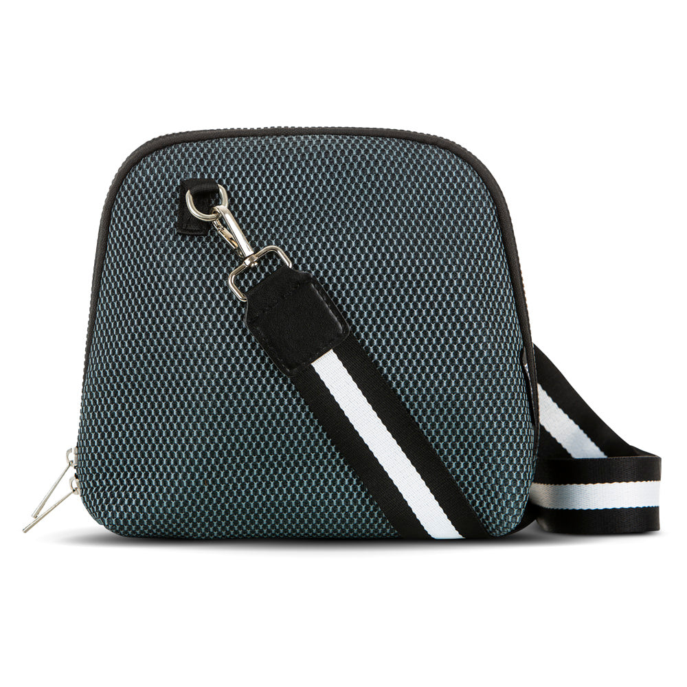 Mesh Cross Body - Charcoal Green