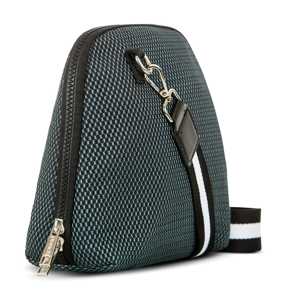 Mesh Cross Body - Charcoal Green