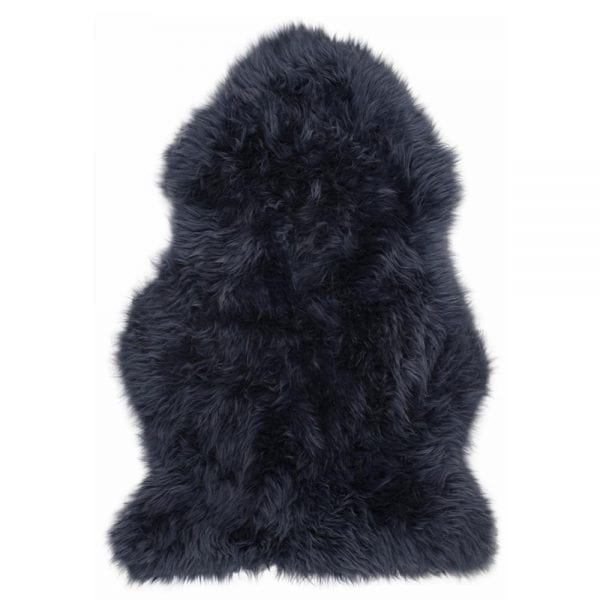 XXXL Long Wool Sheepskin Rug - Charcoal Grey