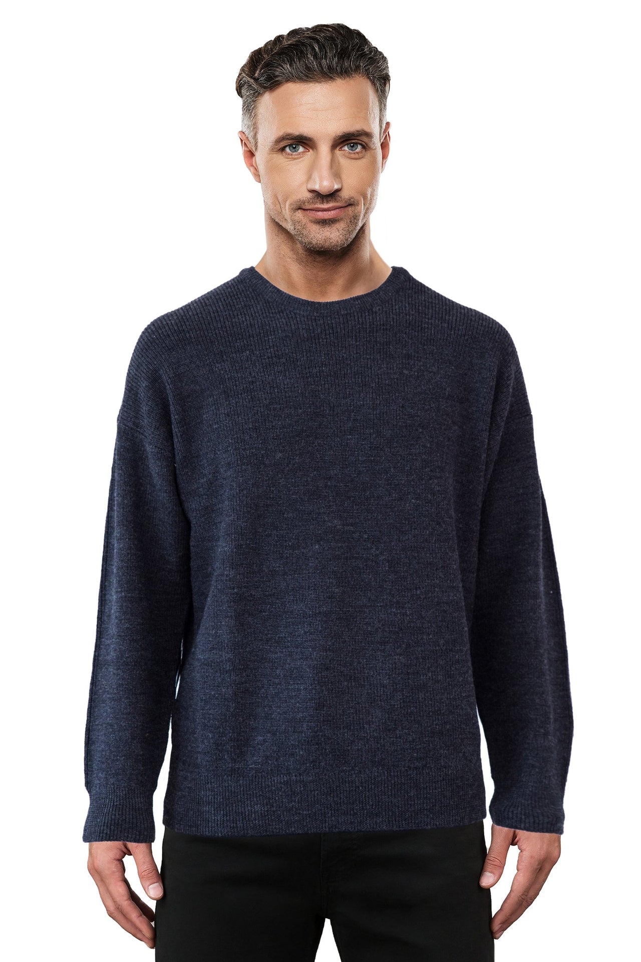 Charcoal Fisherman Rib - Tradewinds By Ansett Ansett Plain Knitwear