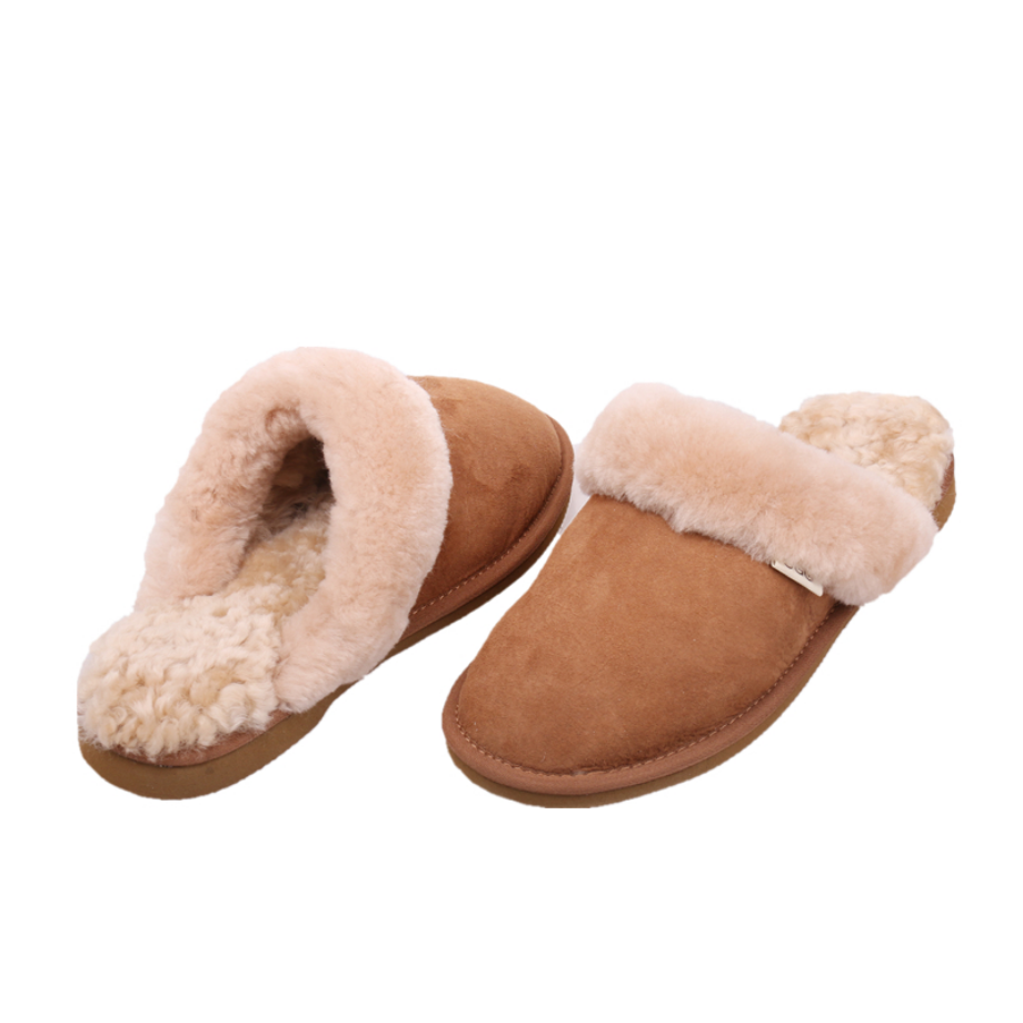 Chestnut Ladies Scuffs / Slipper