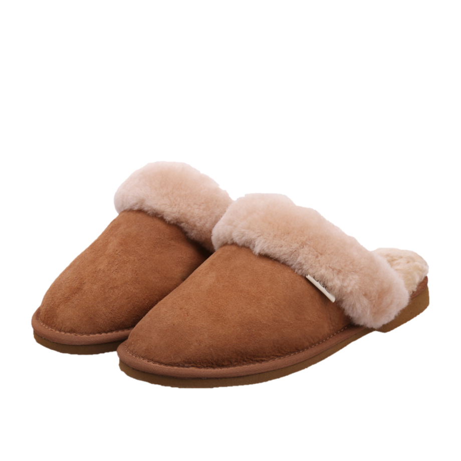 Chestnut Ladies Scuffs / Slipper