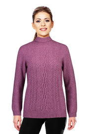 Heather - Possum Fur Polo Neck Jumper Possum Merino