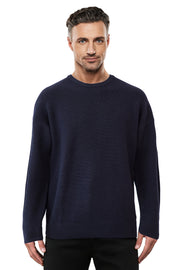 Navy Fisherman Rib - Tradewinds By Ansett Ansett Plain Knitwear