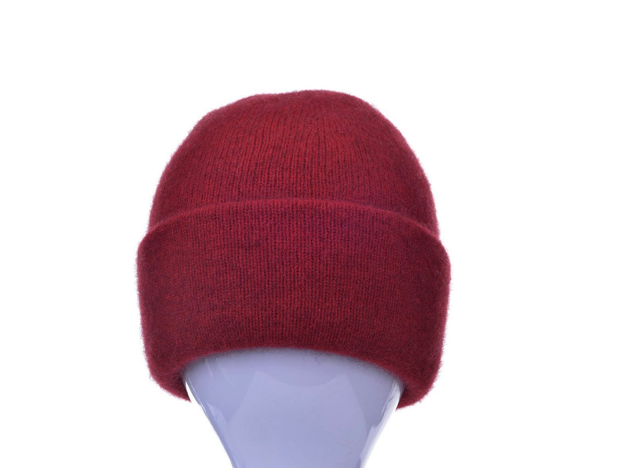 Red Possum Fur Merino Tubular Beanie